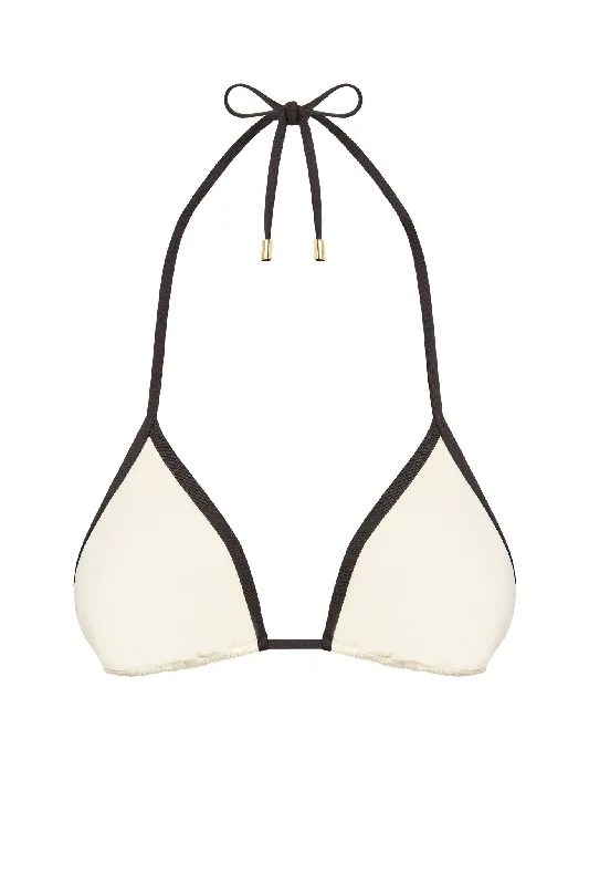 Moisture - wicking  Palma Top - Ivory/Black