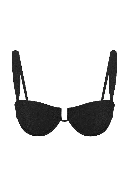 Apparel - enhancing  Cala Roja Top - Black