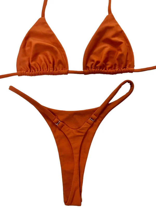 Mature - style  DIPPED SEAMLESS THONG BOTTOM- GINGER