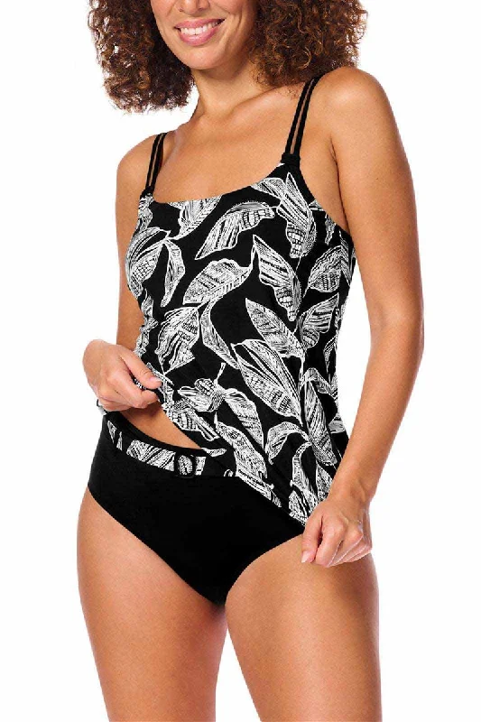 Lanzarote Tankini Top - black/white #71728