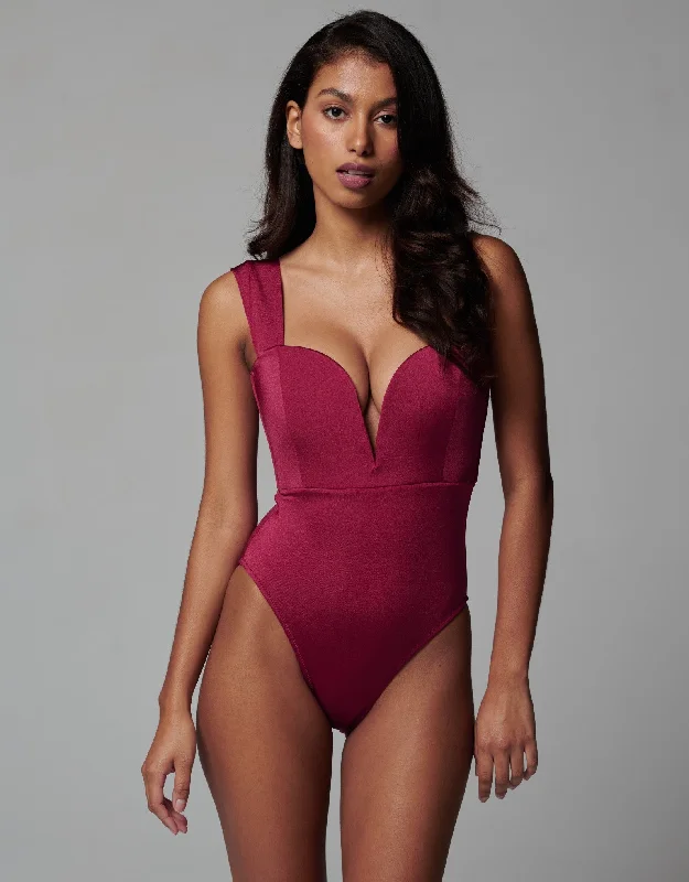 Beach - volleyball - suitable  Venus One Piece in Gojiberry
