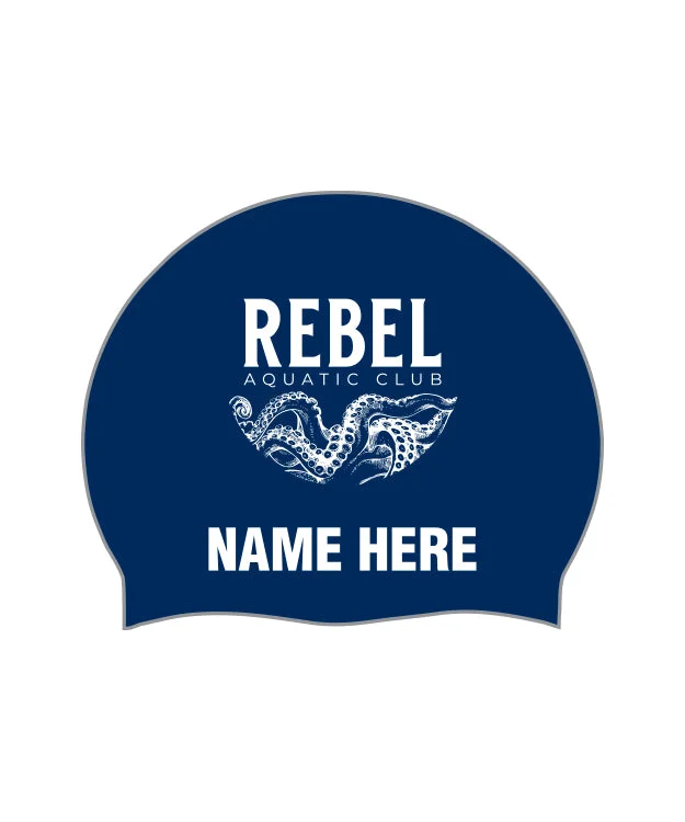 Summery  Rebel Aquatic Club - LONG HAIR Personalized Silicone Team Cap